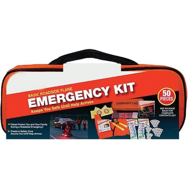 PRO-SAFE - Highway Safety Kits Type: Emergency Roadside Kit Number of Pieces: 50 - Best Tool & Supply