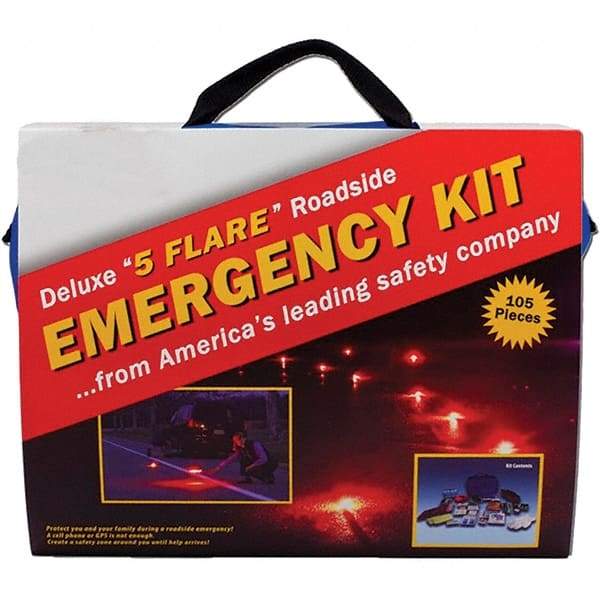 PRO-SAFE - Highway Safety Kits Type: Emergency Roadside Kit Number of Pieces: 105 - Best Tool & Supply