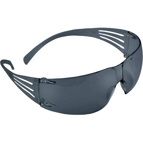 3M - Gray Lenses, Frameless Safety Glasses - Anti-Fog, Scratch Resistant, Gray Frame, Size Universal, Wrap Around - Best Tool & Supply