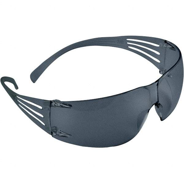 3M - Gray Lenses, Frameless Safety Glasses - Scratch Resistant, Gray Frame, Size Universal, Wrap Around - Best Tool & Supply