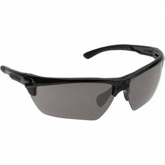 MCR Safety - Black Mirror Lenses, Framed Safety Glasses - Anti-Fog, Scratch Resistant, Black Polycarbonate Frame, Size Universal, Wrap Around - Best Tool & Supply