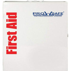 PRO-SAFE - Industrial First Aid Cabinet - 14"x13-1/4"x3-1/8", White, Metal - Best Tool & Supply