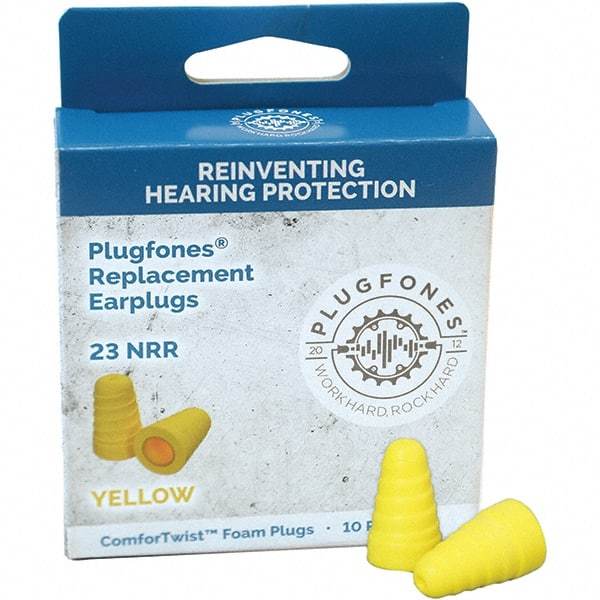 Plugfones - Hearing Protection/Communication Type: Earplugs w/Audio Noise Reduction Rating (dB): 23.00 - Best Tool & Supply