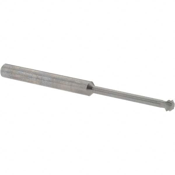 Accupro - 3/16° 3/16" Cut Diam, 0.093" Cut Width, 3/16" Shank, Solid Carbide Double-Angle Cutter - Best Tool & Supply