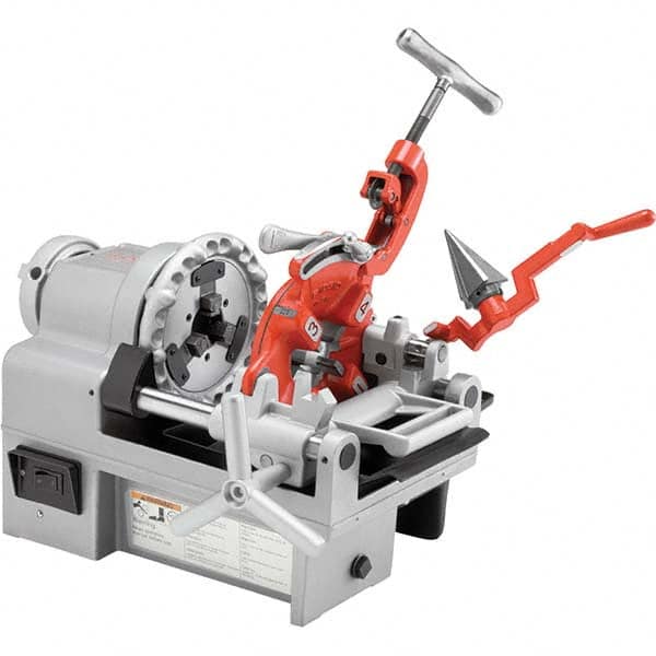 Ridgid - Pipe Threading Machines Maximum Pipe Size Capacity (mm): 37.00 Maximum Pipe Size Capacity (Inch): 1-1/2 - Best Tool & Supply