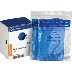 PRO-SAFE - Size L, 2 mil, Medical Grade, Powder Free Nitrile Disposable Gloves - Blue, Smooth, Ambidextrous - Best Tool & Supply