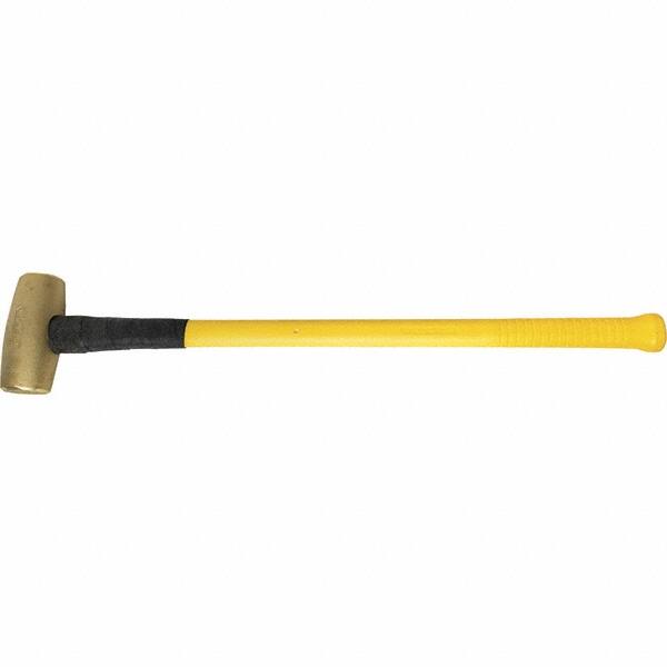 American Hammer - 14 Lb Brass Nonsparking Hammer - Exact Industrial Supply