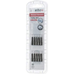 Wiha - 1/4" Drive, #3 Torq-Set Screwdriver Bit - 1" OAL - Best Tool & Supply