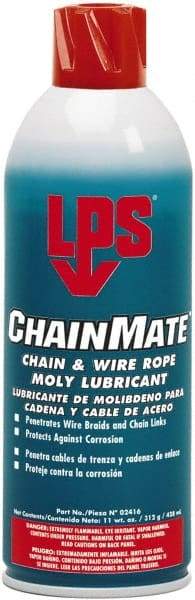 LPS - 16 oz Aerosol Extreme Temperature Chain & Cable Lubricant - Gray/Black, 0 to 300°F - Best Tool & Supply