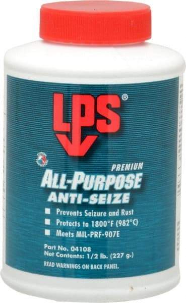 LPS - 0.5 Lb Can General Purpose Anti-Seize Lubricant - Molybdenum Disulfide, -65 to 1,800°F, Blue/Gray, Water Resistant - Best Tool & Supply