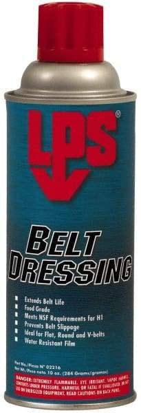 LPS - 10 Ounce Container Clear Aerosol, Belt and Conveyor Dressing - Food Grade, 352°F Max - Best Tool & Supply