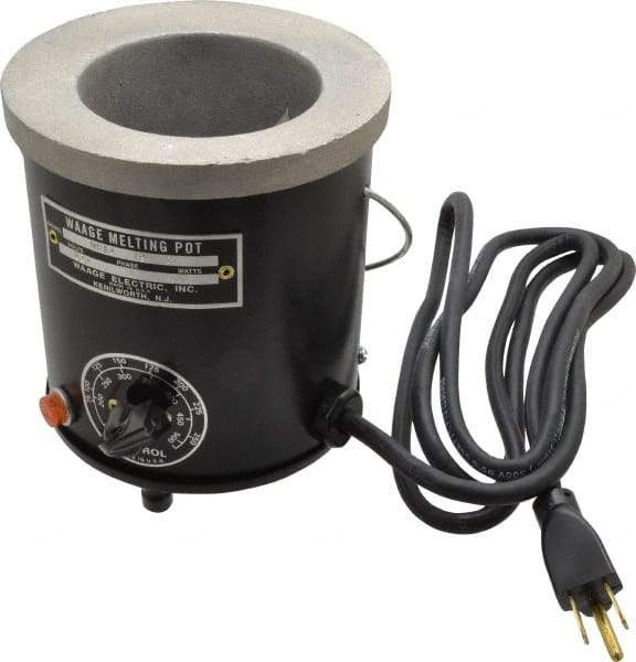 WAAGE - 1 Pint, 3" Deep, 150 to 450°F, Dip Coat Pot - 3-1/2" ID, 115 Volts, 400 Watts - Best Tool & Supply