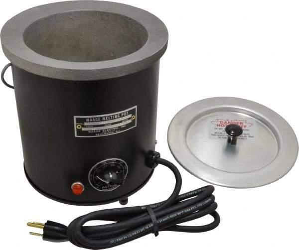 WAAGE - 2 Qt, 5" Deep, 150 to 450°F, Dip Coat Pot - 5-1/2" ID, 115 Volts, 600 Watts - Best Tool & Supply