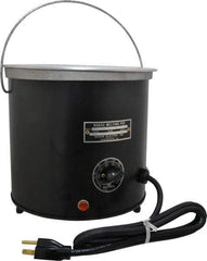 WAAGE - 1 Gal, 5-1/2" Deep, 150 to 450°F, Dip Coat Pot - 8" ID, 115 Volts, 1000 Watts - Best Tool & Supply