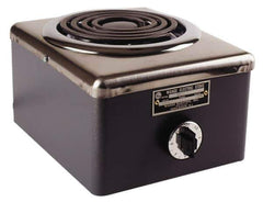 WAAGE - 10" Long x 8 Wide x 7" High, 230 Volt Hot Plate - 1 Burner, 1500 Watt, 7 Amps - Best Tool & Supply