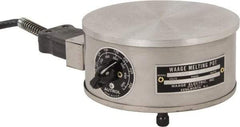 WAAGE - 4" High, 115 Volt Hot Plate - 150 to 550°F, 1 Burner, 600 Watt, 6" Diam, 6 Amps - Best Tool & Supply