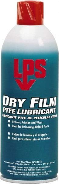 LPS - 16 oz Aerosol Dry Film with PTFE Lubricant - White, 500°F Max - Best Tool & Supply