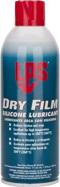 LPS - 16 oz Aerosol Dry Film/Silicone Lubricant - Clear, 500°F Max - Best Tool & Supply