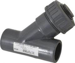 Simtech - 1" Pipe, Socket Ends, PVC Y-Strainer - 150 psi Pressure Rating - Best Tool & Supply