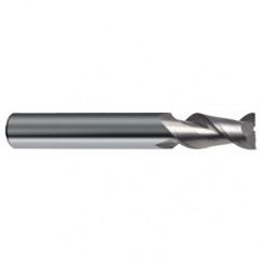 7/16" Dia. - 2-3/4" OAL - 45° Helix Bright Carbide End Mill - 2 FL - Best Tool & Supply