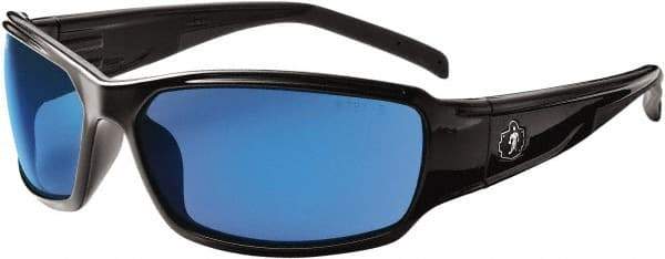 Ergodyne - Blue Lenses, Framed Safety Glasses - Uncoated Lenses, Size Universal, Wrap Around - Best Tool & Supply