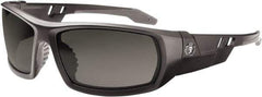 Ergodyne - Smoke Lenses, Framed Safety Glasses - Uncoated Lenses, Size Universal, Wrap Around - Best Tool & Supply