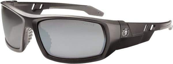 Ergodyne - Silver Lenses, Framed Safety Glasses - Uncoated Lenses, Size Universal, Wrap Around - Best Tool & Supply