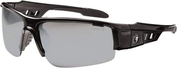 Ergodyne - Silver Lenses, Framed Safety Glasses - Uncoated Lenses, Size Universal, Wrap Around - Best Tool & Supply