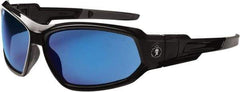 Ergodyne - Blue Lenses, Framed Safety Glasses - Uncoated Lenses, Size Universal, Wrap Around - Best Tool & Supply