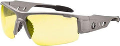 Ergodyne - Yellow Lenses, Framed Safety Glasses - Uncoated Lenses, Size Universal, Wrap Around - Best Tool & Supply