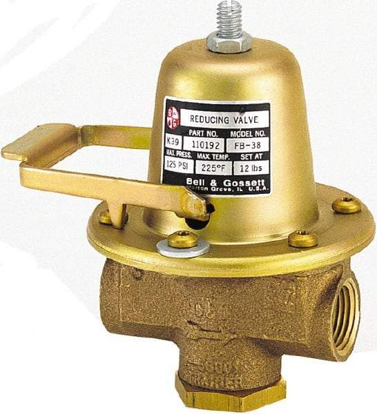 Bell & Gossett - 1/2" Inlet, 1/2" Outlet, FNPT, Pressure Relief Valve - 125 Max psi, Lead Free Brass - Best Tool & Supply