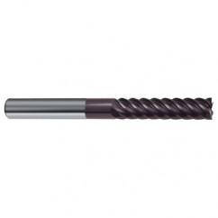 3/8" Dia. - 3" OAL - 45° Helix Firex Carbide End Mill - 6 FL - Best Tool & Supply