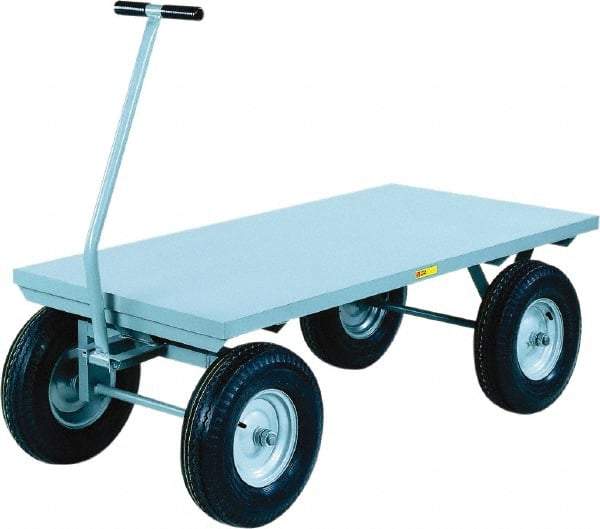 Little Giant - 3,000 Lb Capacity Steel Wagon Truck - Steel Deck, 24" OAW, 0" Platform Length - Best Tool & Supply