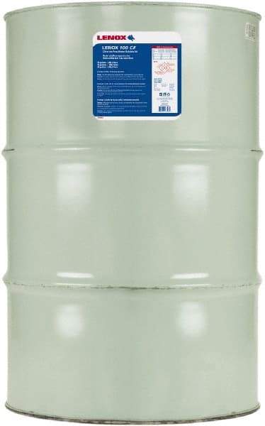 Lenox - CF 100, 55 Gal Drum Cutting & Sawing Fluid - Water Soluble, For Drilling, Grinding, Milling, Tapping - Best Tool & Supply