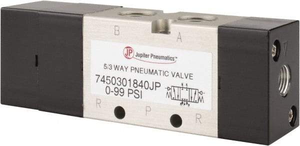 PRO-SOURCE - Specialty Air Valves Valve Type: 5-Way, 3 Position Actuator Type: Pneumatic Double Acting - Best Tool & Supply