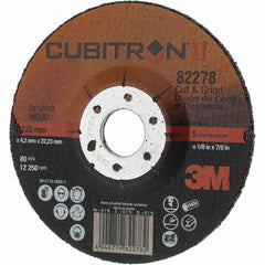 Standard Abrasives - Depressed Center Wheel - - Exact Industrial Supply