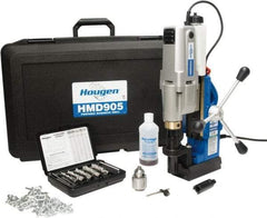 Hougen - 2" Travel, Portable Magnetic Drill Press - 250 & 450 RPM, 9 Amps, 1.5 hp, 1035 Watts - Best Tool & Supply