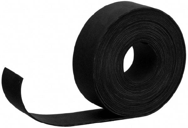 Made in USA - 3/32" Thick x 36" Wide Black Buna-N Rubber Roll - Cut to Length, Plain Back, 50 Shore A Durometer, 2,500 psi Tensile Strength, -20°F to 170°F - Best Tool & Supply