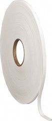 Made in USA - 50' x 3/8" x 3/16" White Polyethylene Foam Roll - Best Tool & Supply