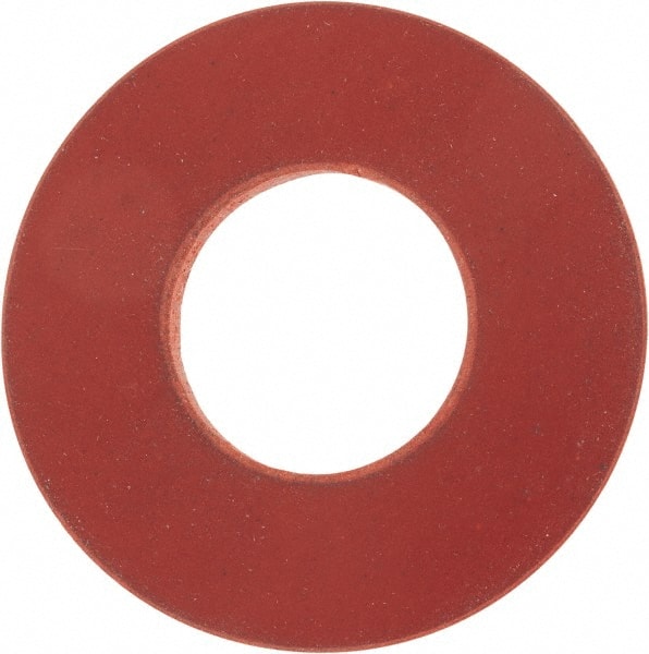 1/2″ Pipe, 27/32″ ID x 1-7/8″ OD Flange Gasket Red Rubber, Red, 1/8″ Thick