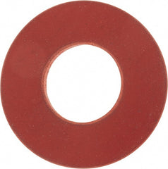 1/2″ Pipe, 27/32″ ID x 1-7/8″ OD Flange Gasket Red Rubber, Red, 1/8″ Thick