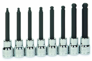 8 Piece - 3/8" Drive - Ball Hex Long Bit Socket Set - Best Tool & Supply