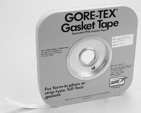 Made in USA - 0.04" Thick x 3/4" Wide, Gore-Tex Gasket Tape - 50' Long, White - Best Tool & Supply