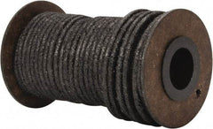 Made in USA - 1/8" x 50' Spool Length, Acrylic Fiber Graphite Yarn Compression Packing - 500° F Max, Dark Gray - Best Tool & Supply