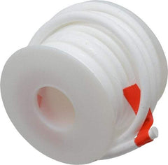 Made in USA - 7/32" x 15' Spool Length, PTFE Compression Packing - -450 to 550° F, White - Best Tool & Supply