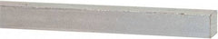 Made in USA - 12" Long x 3/8" High x 3/8" Wide, Zinc-Plated Oversized Key Stock - C1018 Steel - Best Tool & Supply