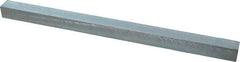 Made in USA - 12" Long x 11/16" High x 11/16" Wide, Zinc-Plated Oversized Key Stock - C1018 Steel - Best Tool & Supply