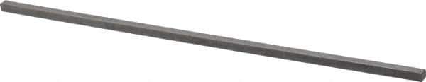 Made in USA - 12" Long x 1/4" High x 1/4" Wide, Over/Undersized Key Stock - 1090/1095 Steel - Best Tool & Supply