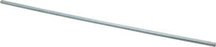 Made in USA - 12" Long, Zinc-Plated Step Key Stock for Shafts - C1018 Steel - Best Tool & Supply