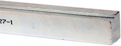 Made in USA - 12" Long, Zinc-Plated Step Key Stock for Shafts - C1018 Steel - Best Tool & Supply